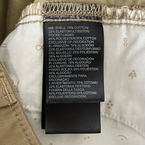 The North Face Shorts Mens Size 34 Khaki Cargo Utility Cotton Stretch Y2K Grunge - Picture 10 of 12